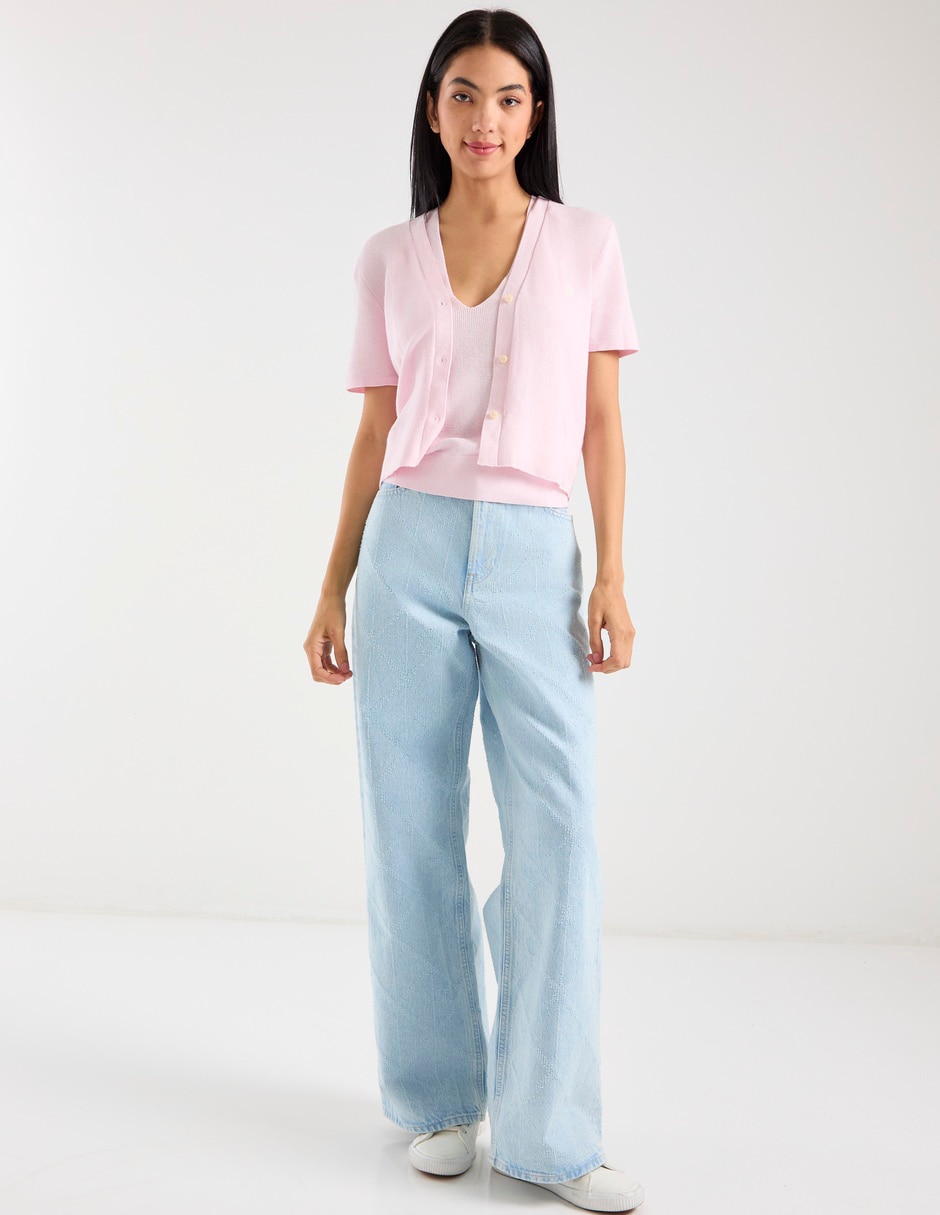 Suéter cuello v para mujer 4
