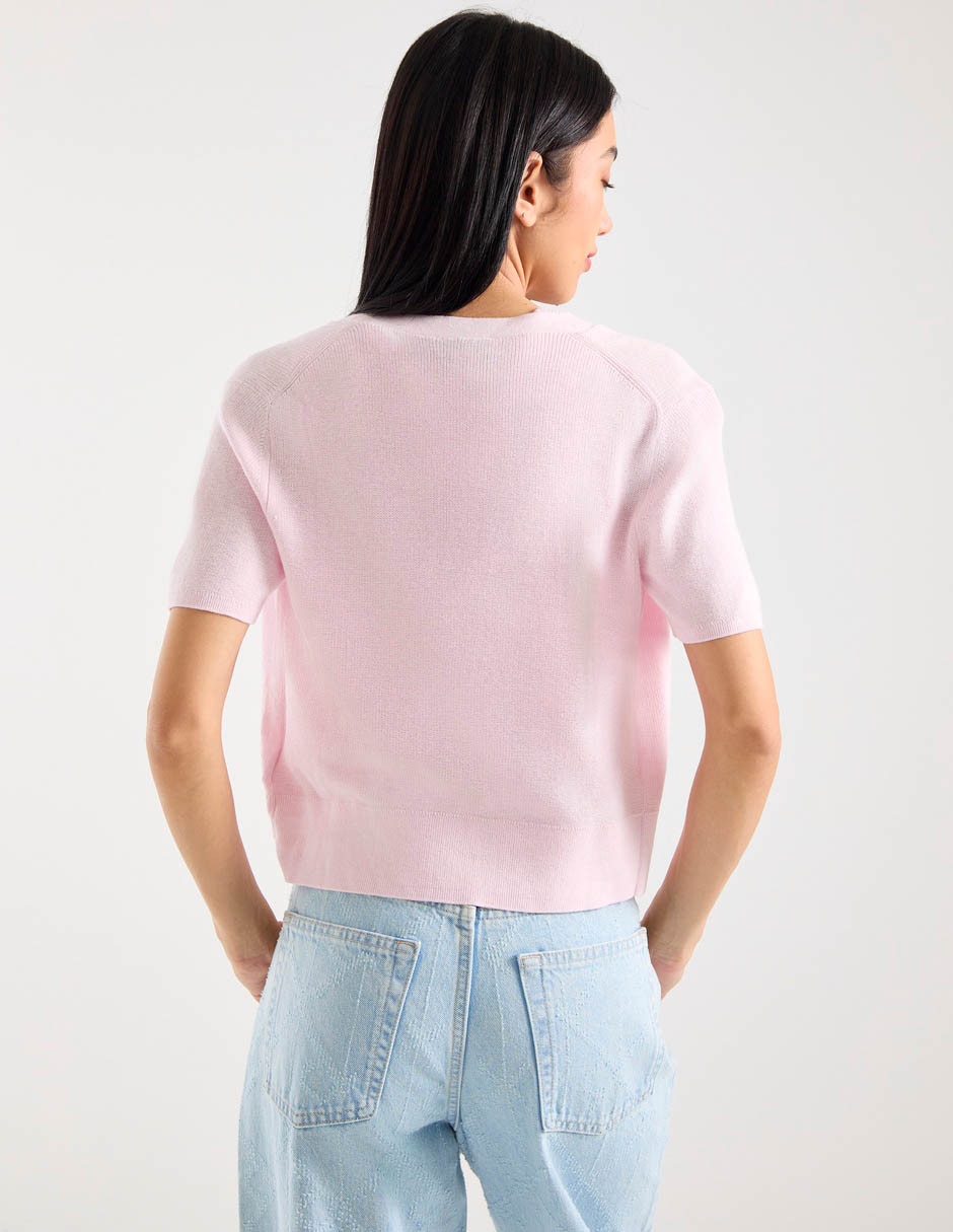 Suéter cuello v para mujer 6