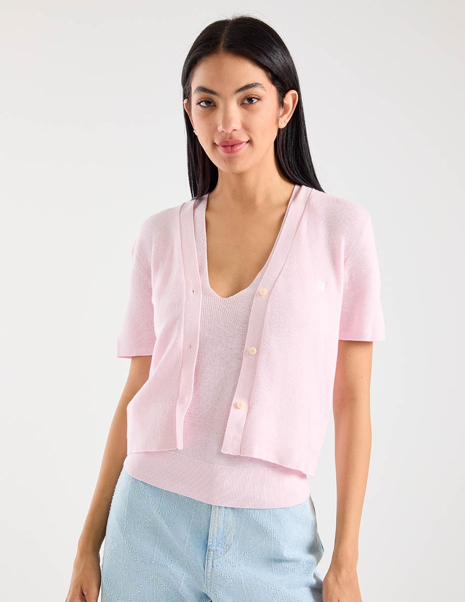 Suéter cuello v para mujer