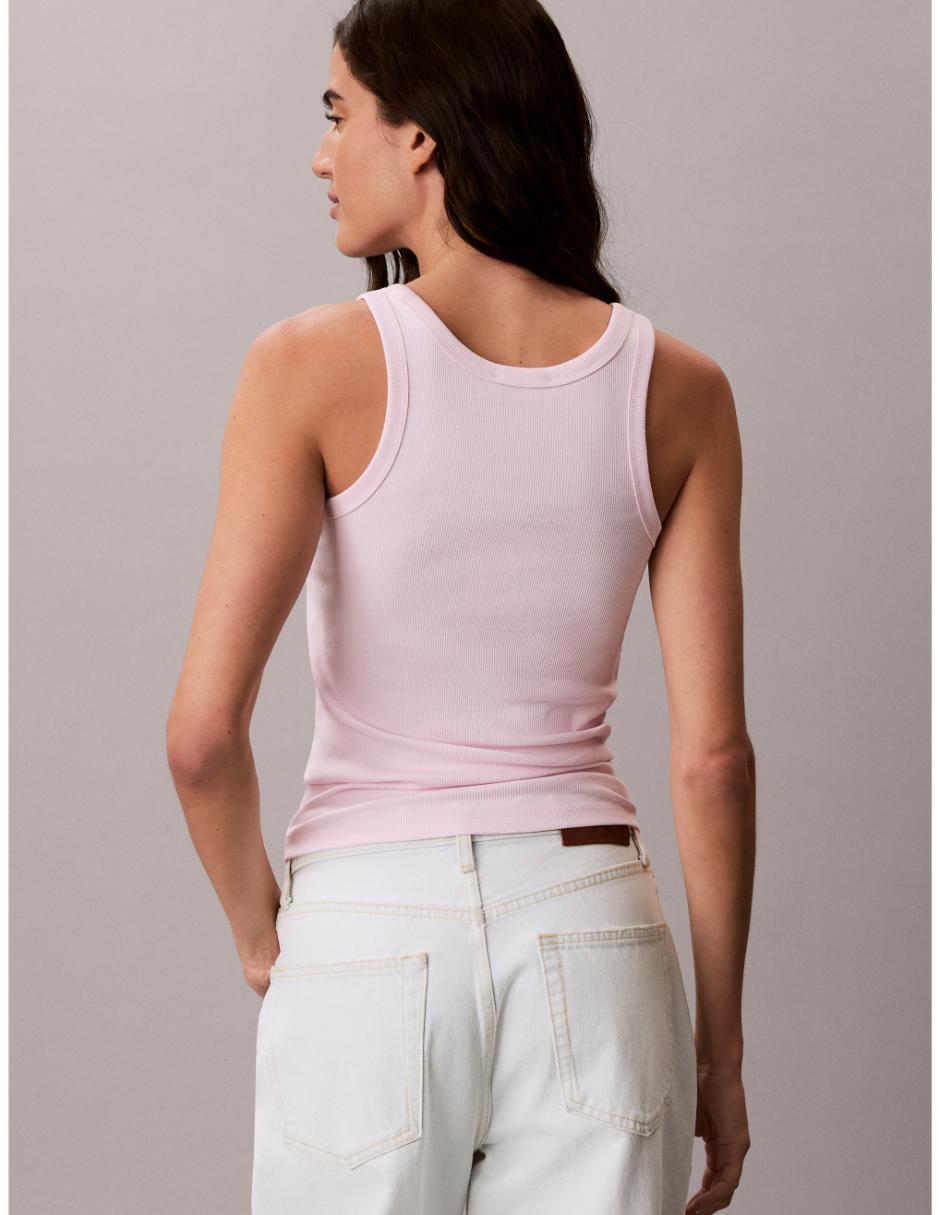 Top Calvin Klein cuello redondo tirante ancho