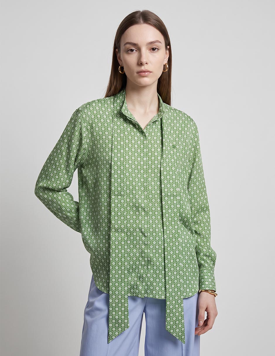 Blusa manga larga para mujer
