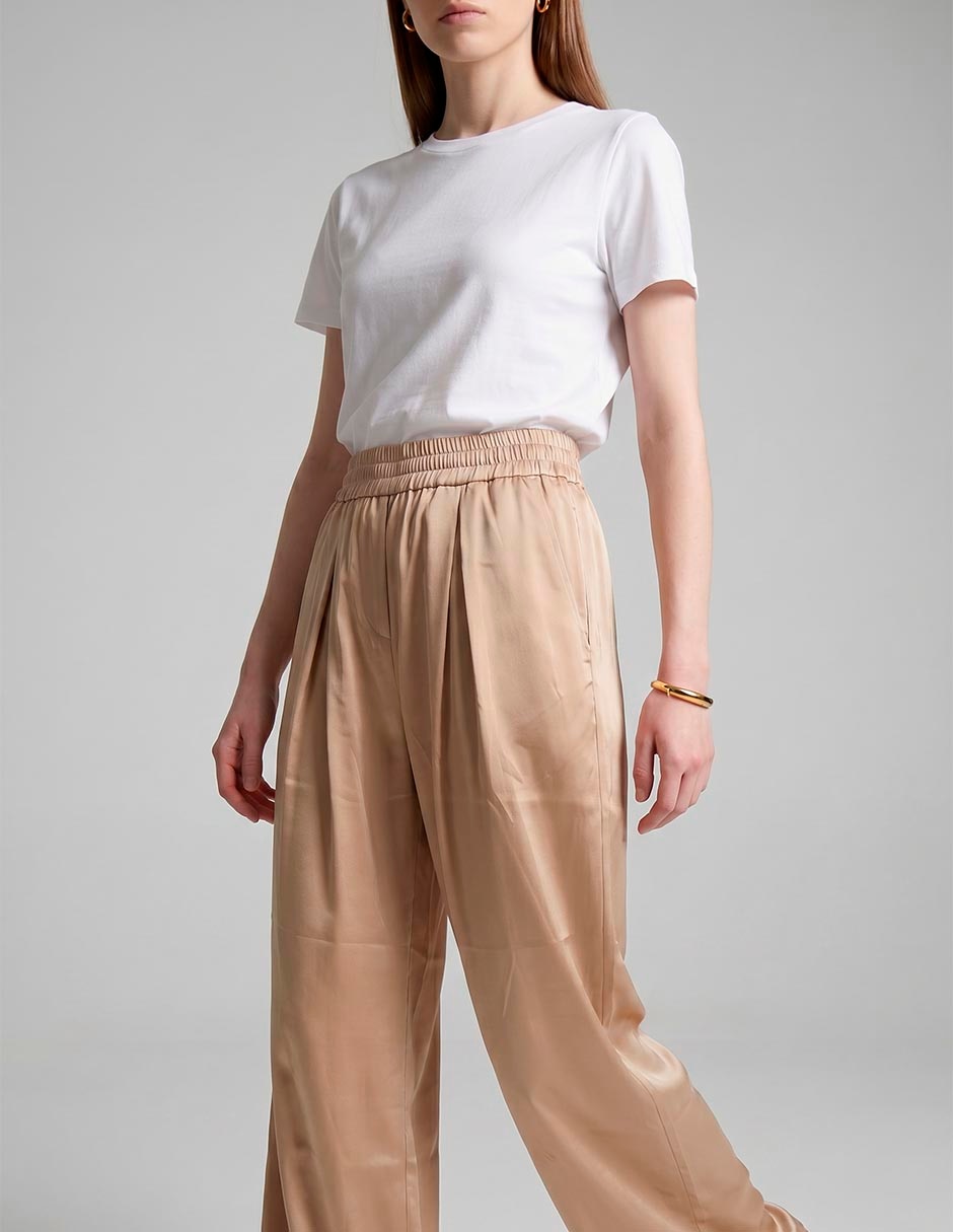 Pantalón Relaxed Lacoste Acampanado Para Mujer