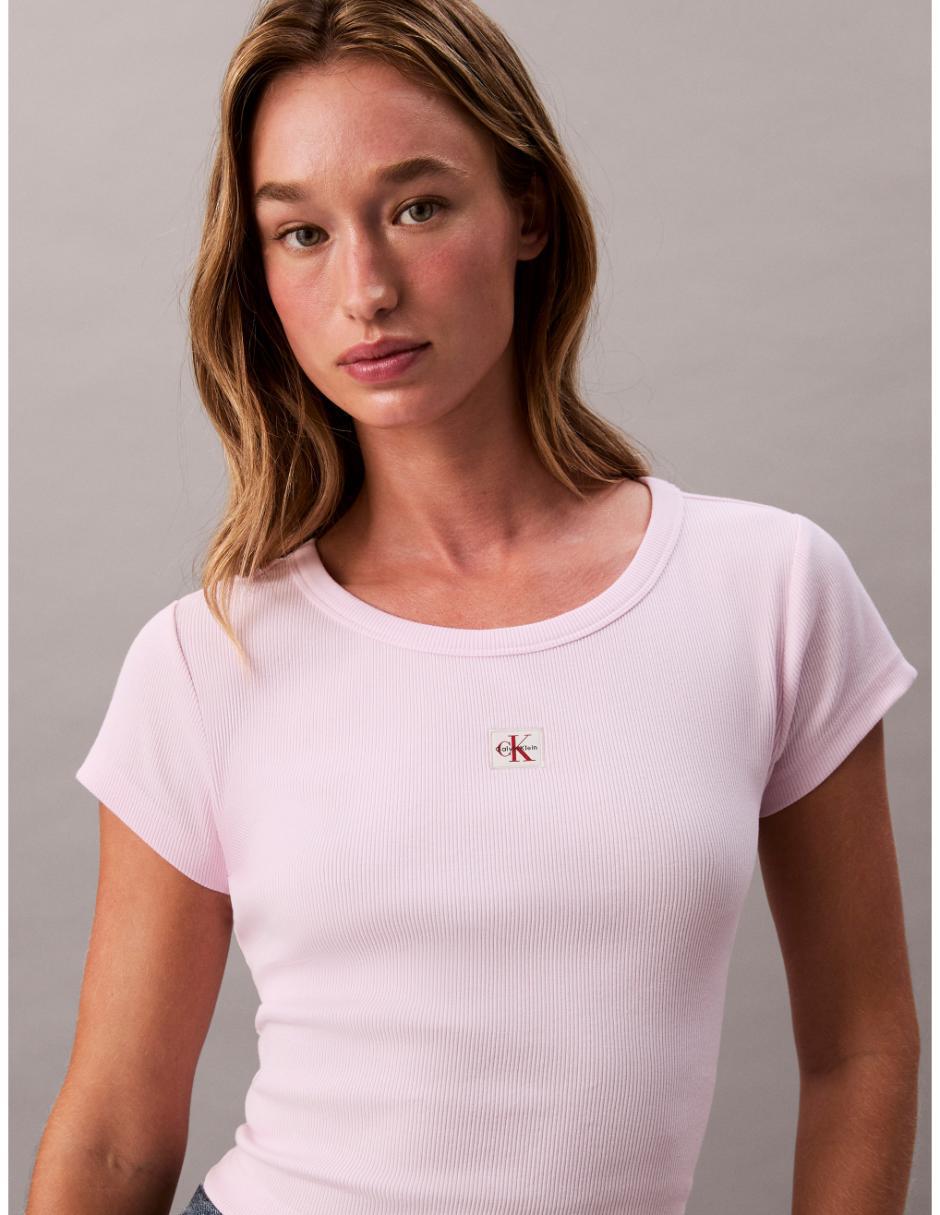 Playera manga corta cuello redondo mujer 3