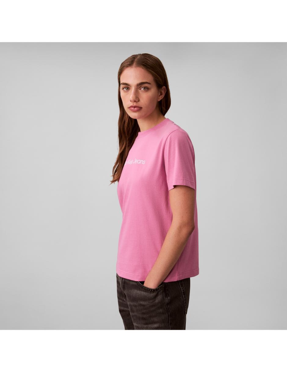 Playera manga corta cuello redondo mujer 3