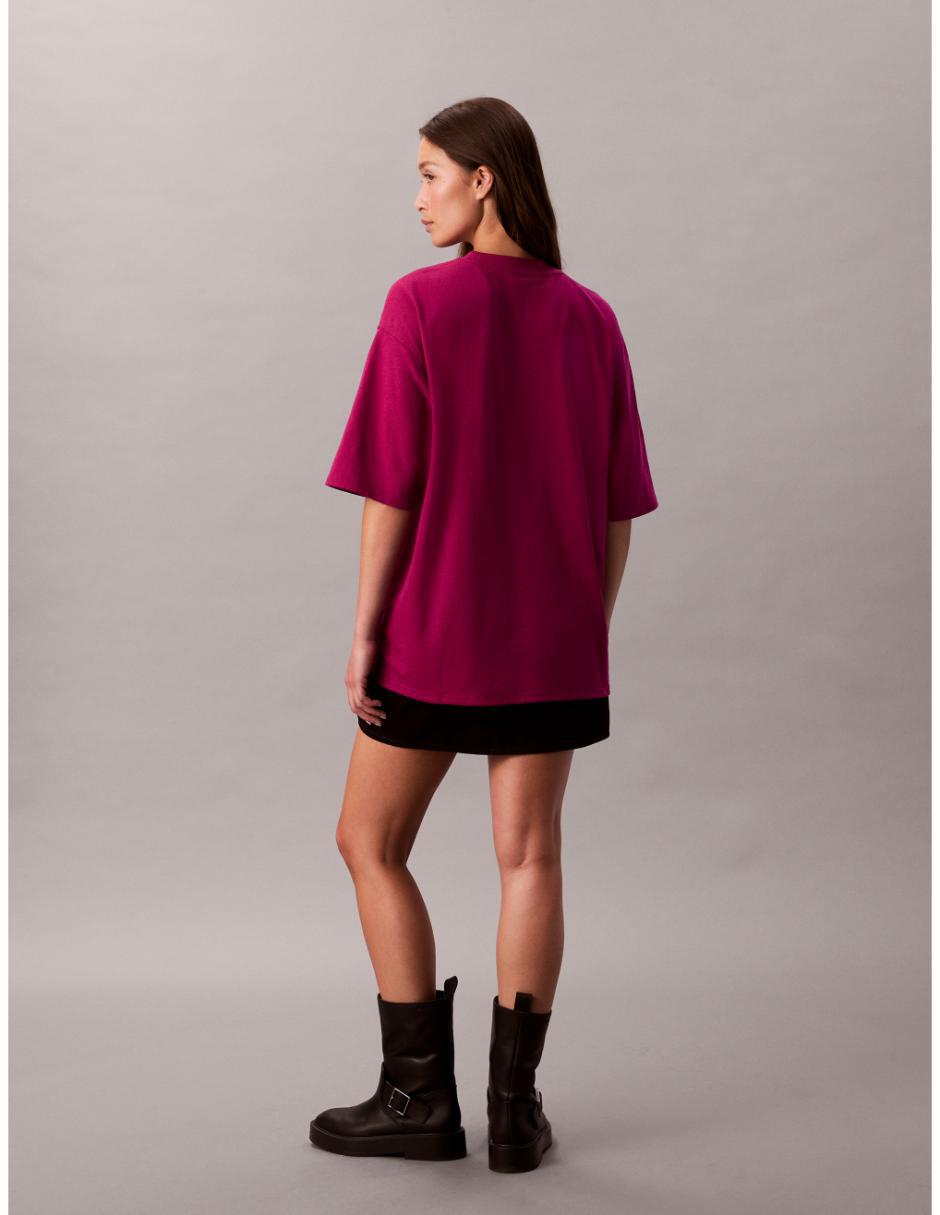 Playera manga al codo cuello alto mujer 5