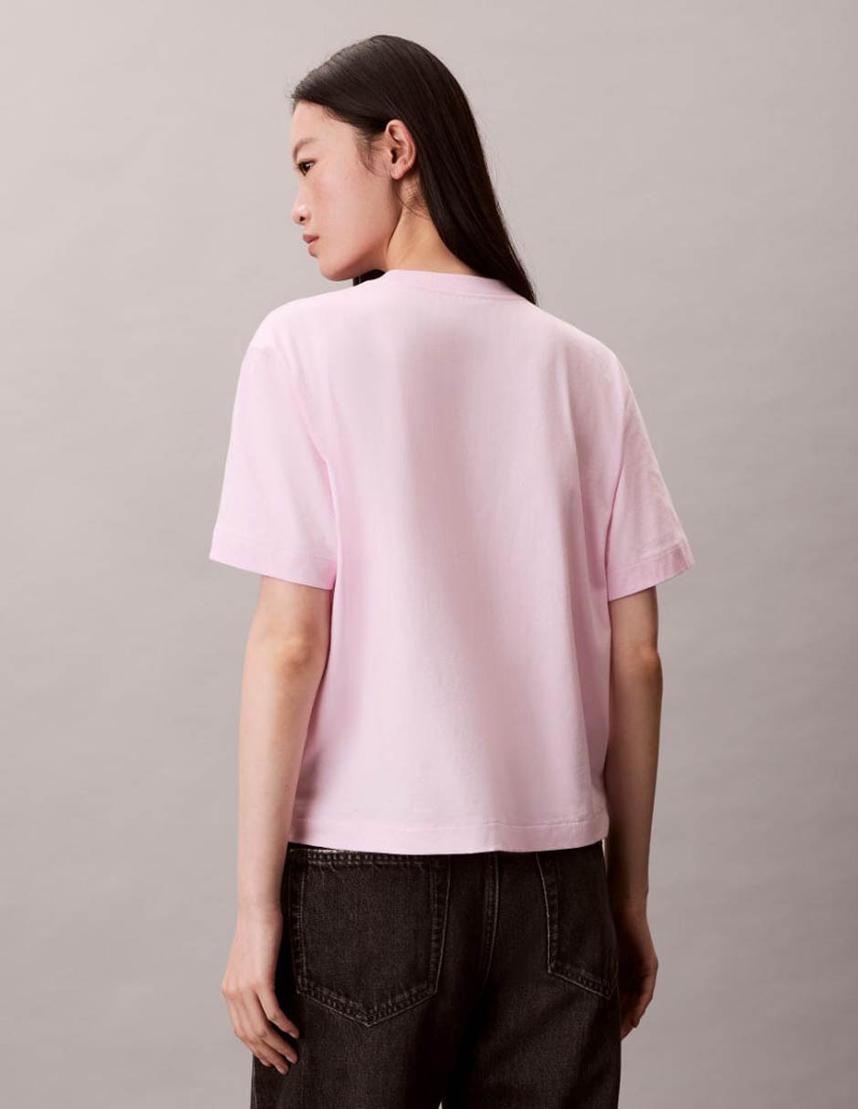 Playera manga corta cuello redondo mujer 5