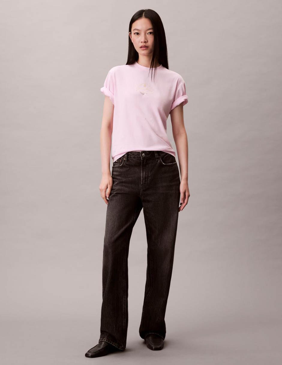 Playera manga corta cuello redondo mujer 4