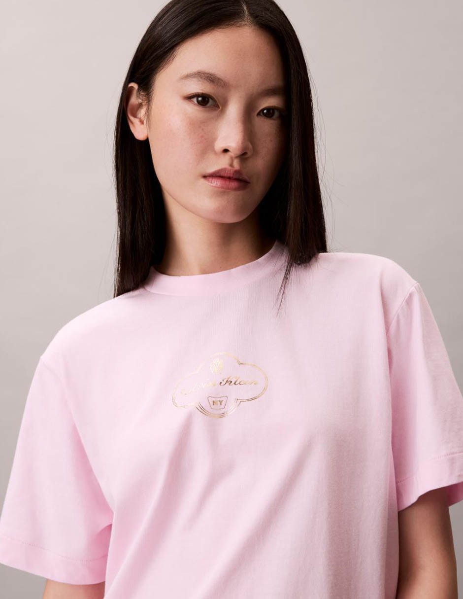 Playera manga corta cuello redondo mujer 3