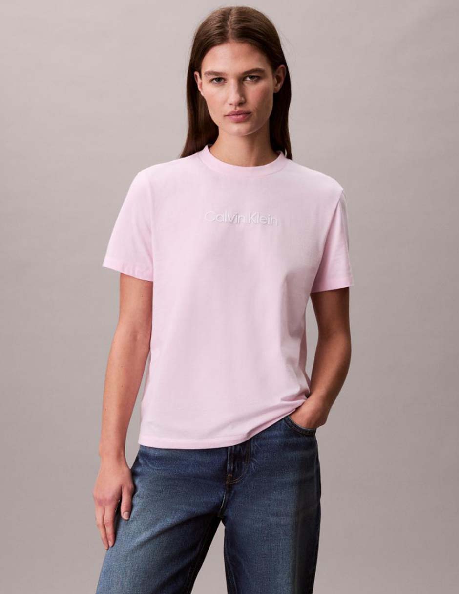 Playera manga corta cuello redondo mujer Playera manga corta cuello redondo mujer