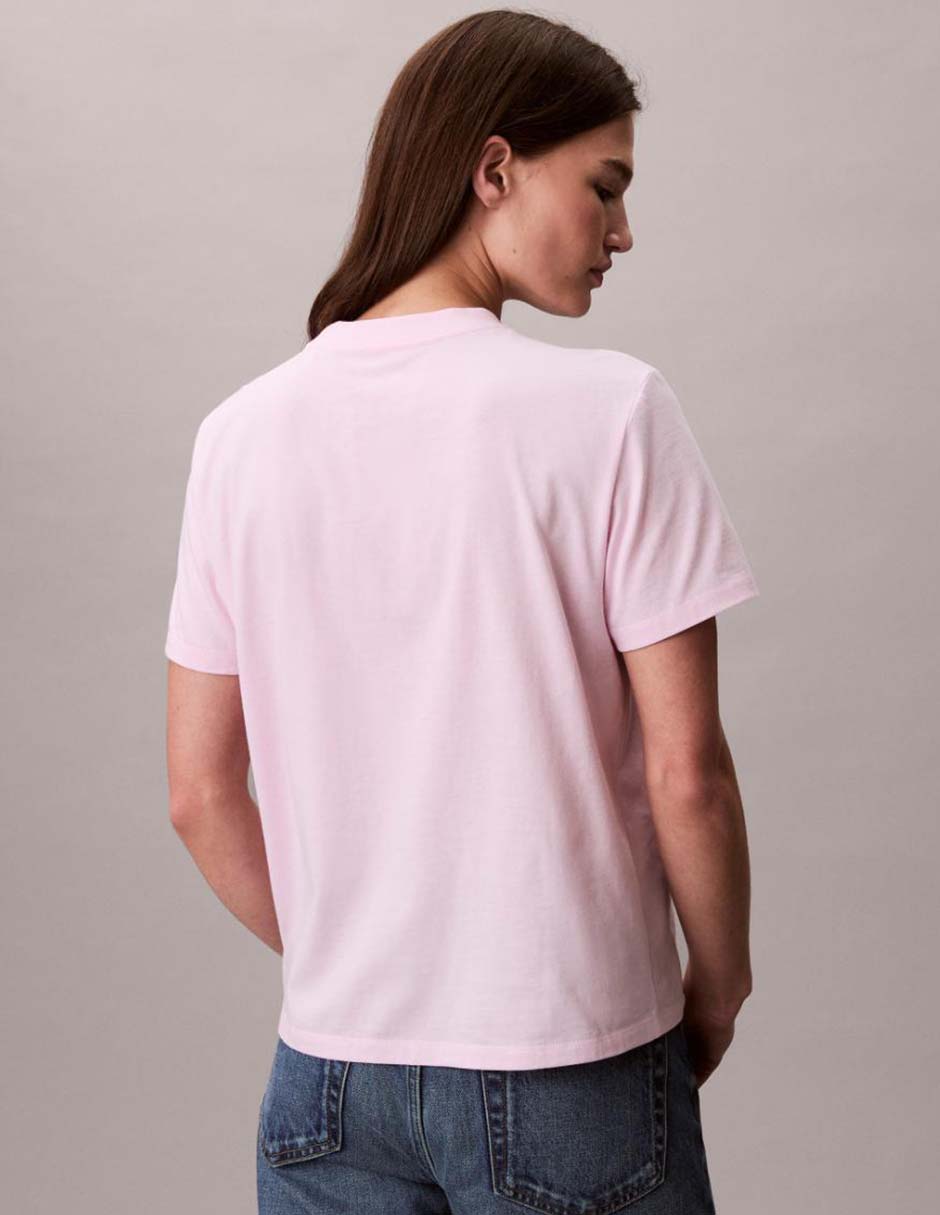 Playera manga corta cuello redondo mujer 5