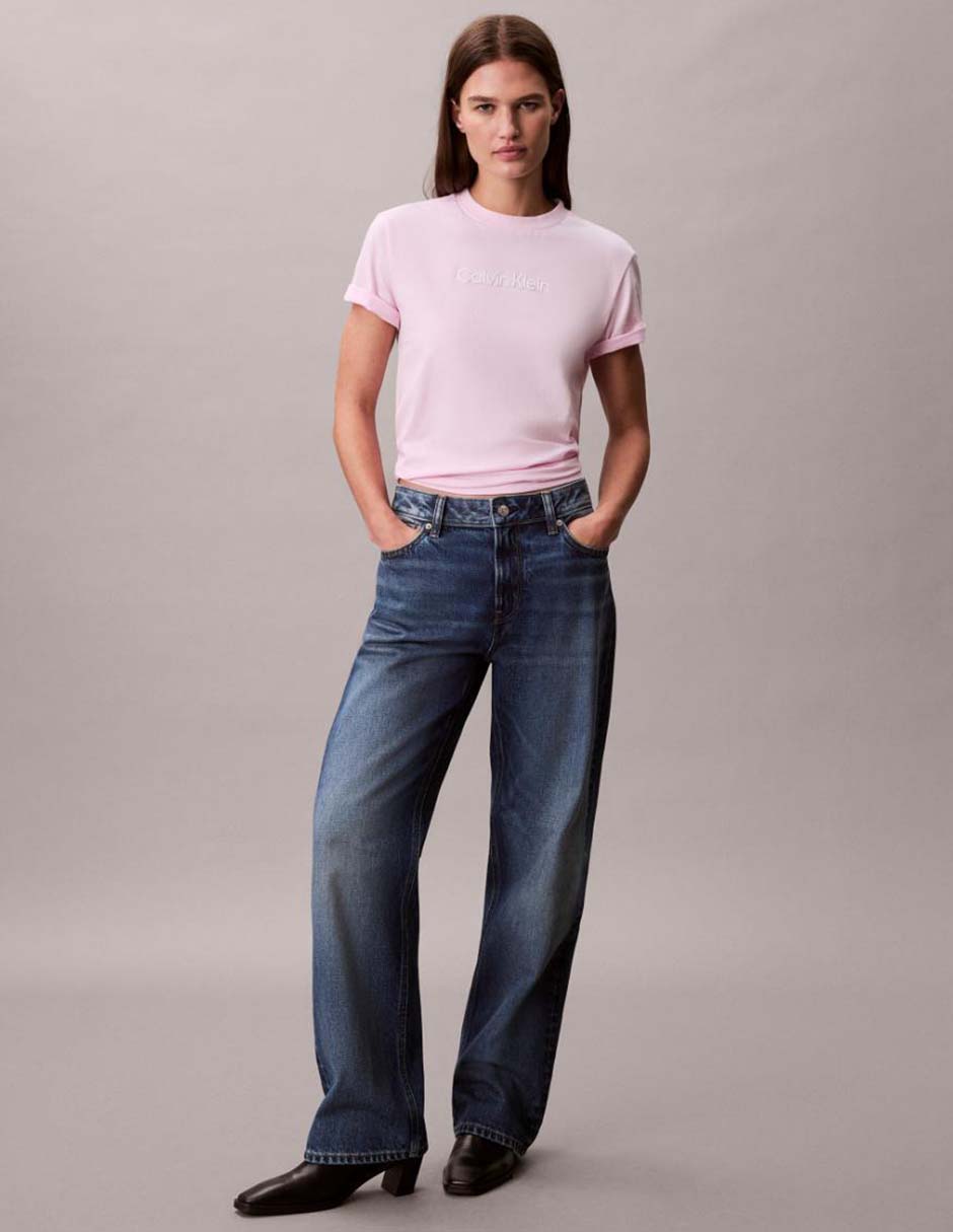 Playera manga corta cuello redondo mujer 3