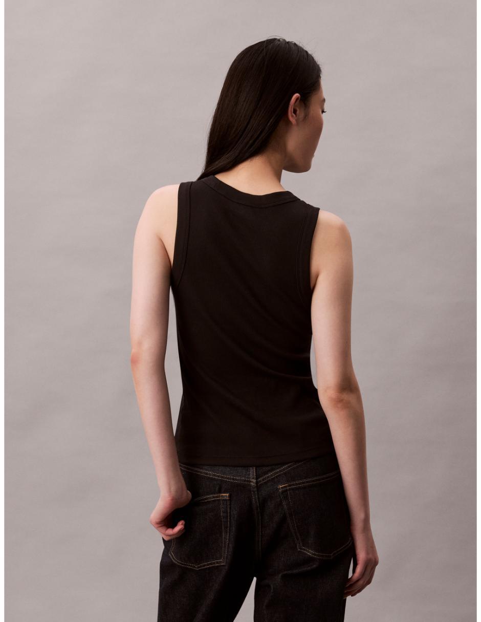 Top Calvin Klein cuello redondo tirante ancho