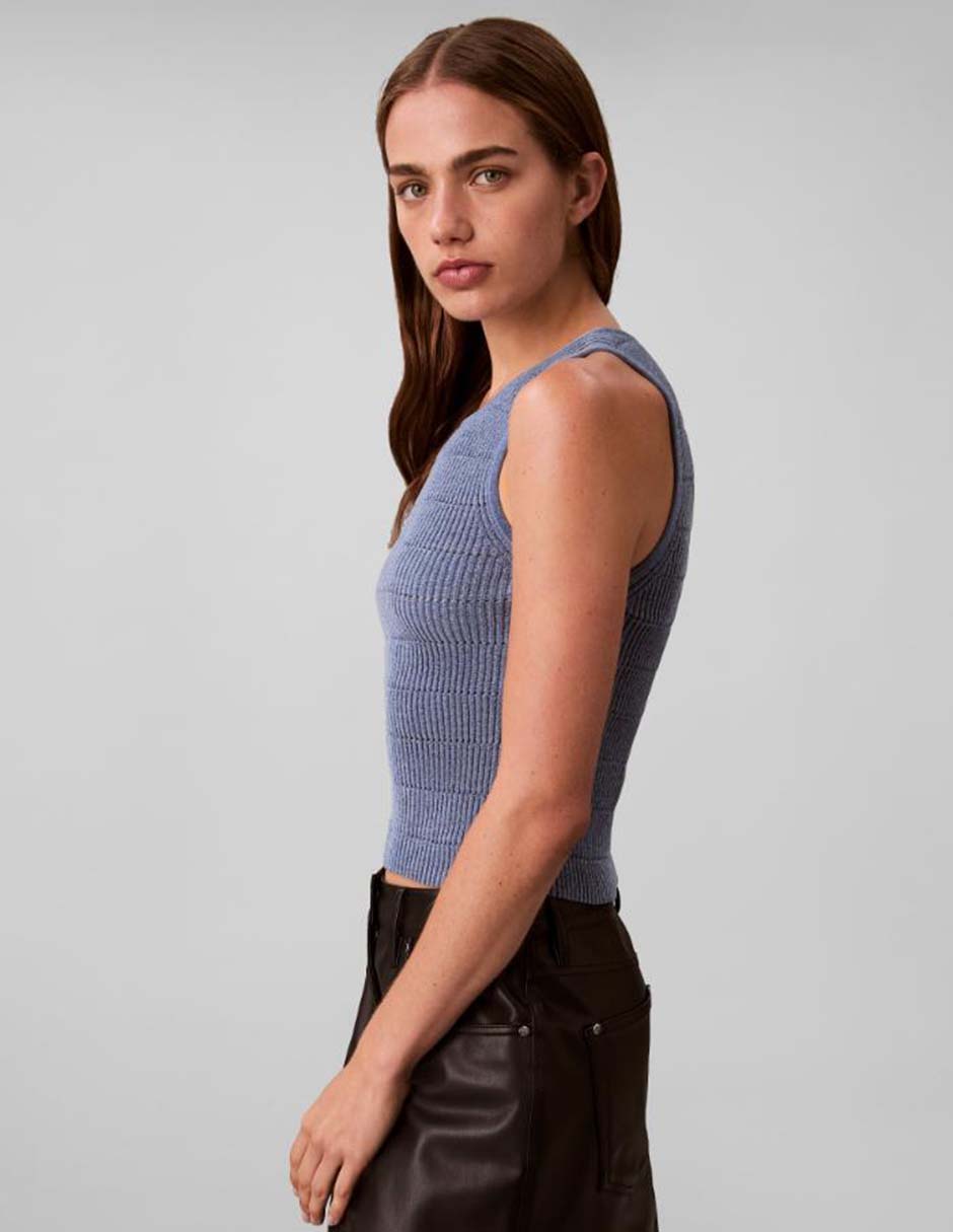 Top Calvin Klein cuello redondo tirante ancho