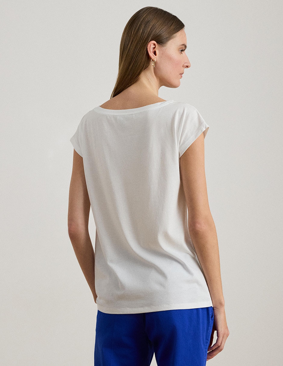 Blusa manga corta para mujer