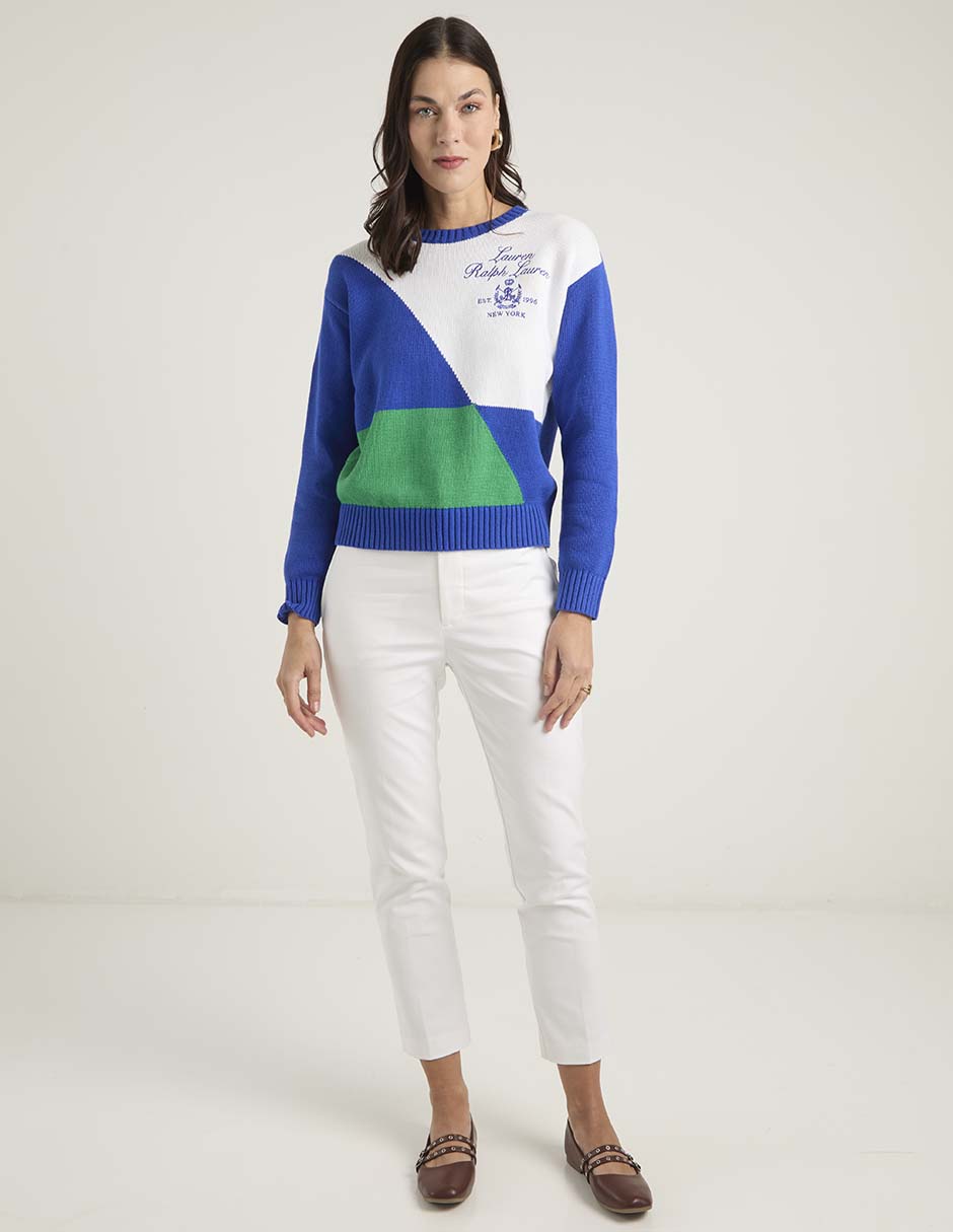 Suéter Lauren Ralph Lauren cuello redondo para mujer