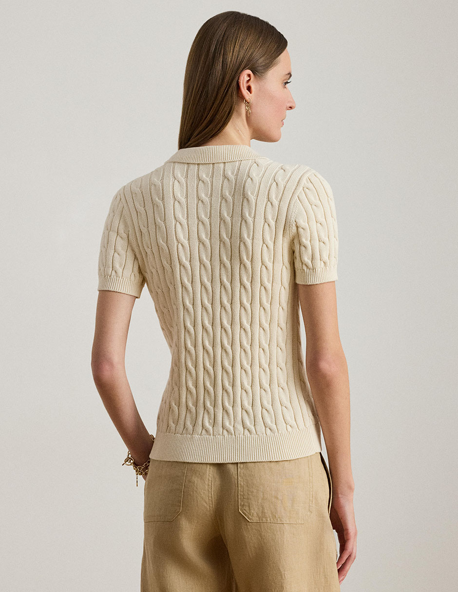 Suéter cuello polo para mujer 2