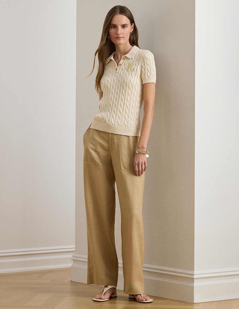 Suéter cuello polo para mujer 3