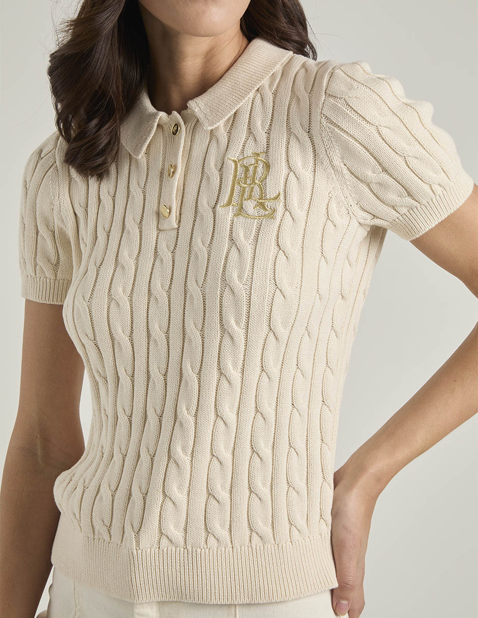 Suéter cuello polo para mujer 5