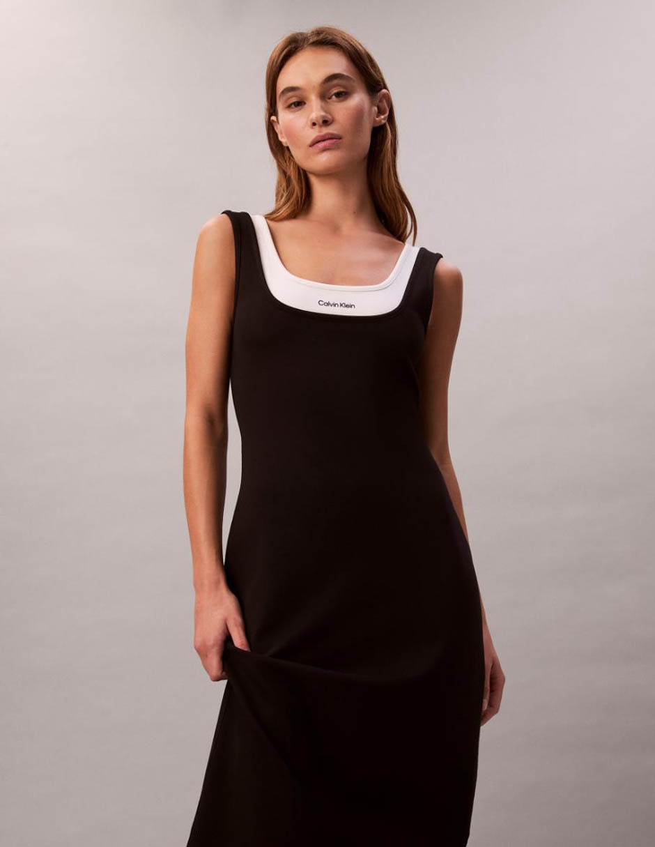 Vestido midi casual para mujer
