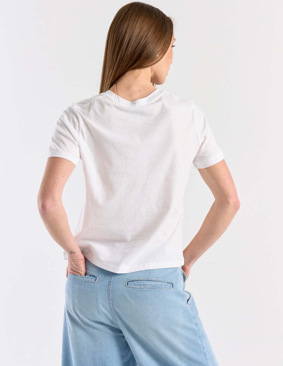Playera manga corta cuello redondo mujer 6
