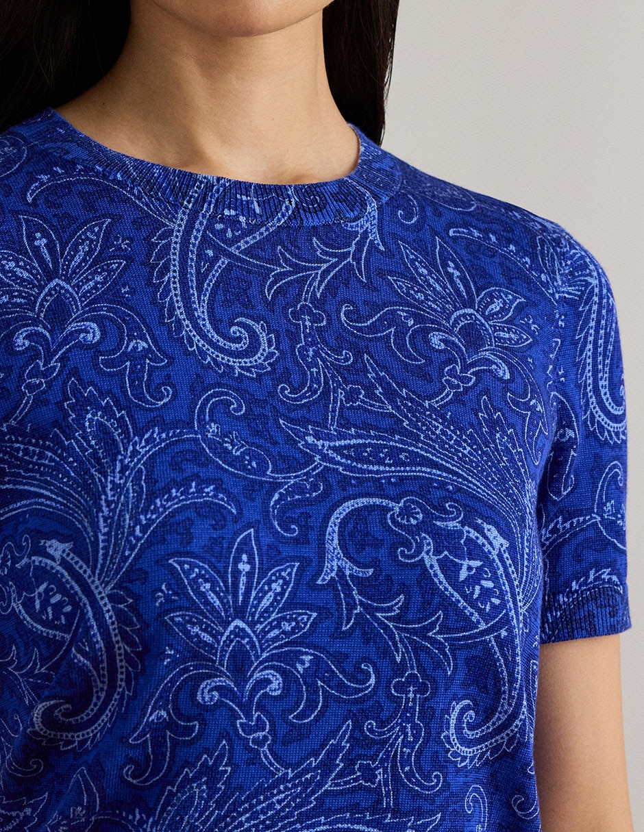 Blusa manga corta para mujer