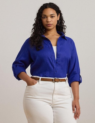Blusa camisera manga larga para mujer Blusa camisera manga larga para mujer