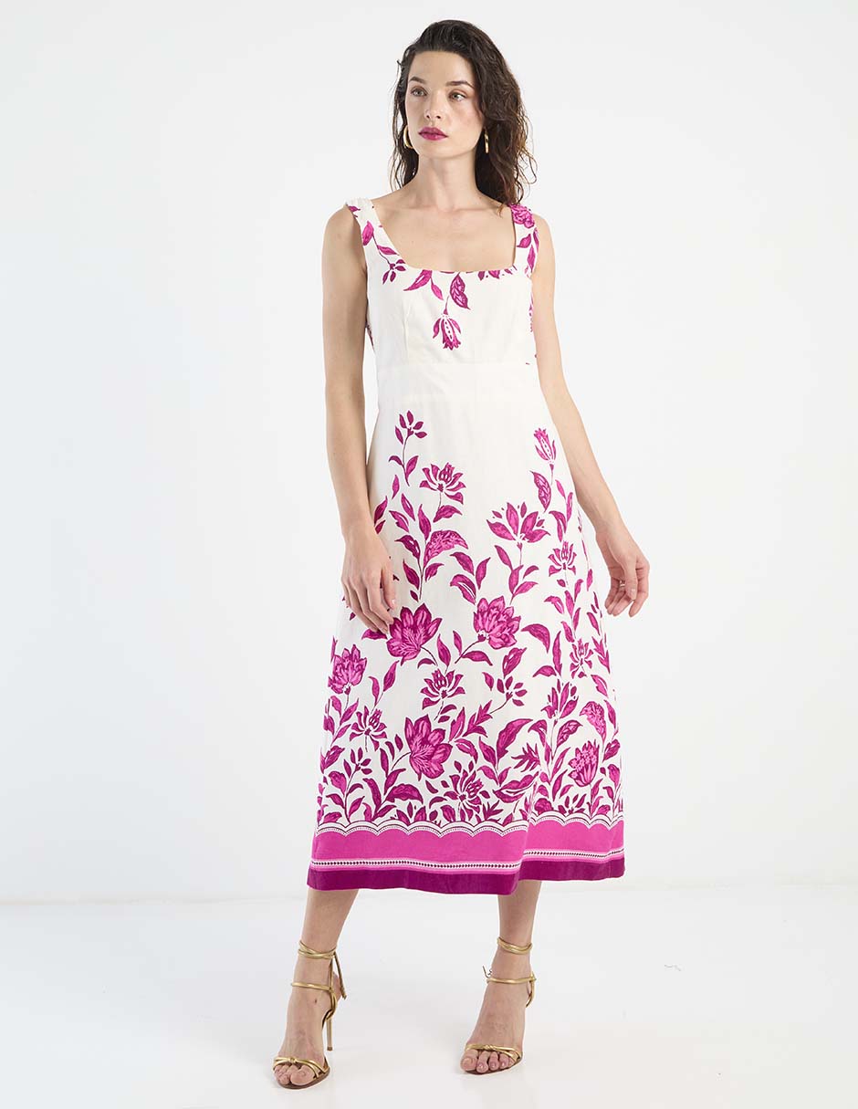 Vestido midi casual para mujer