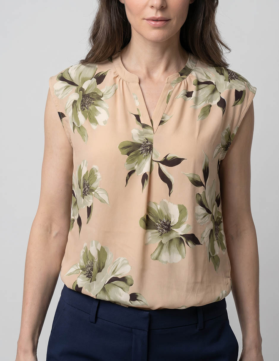 Blusa manga corta para mujer