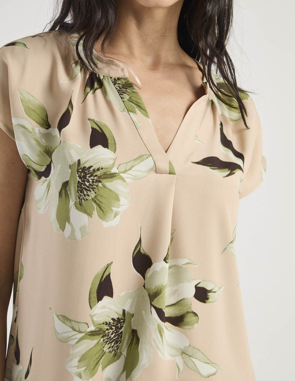 Blusa manga corta para mujer