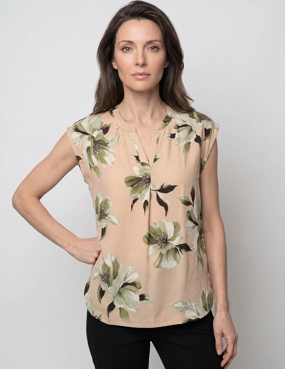Blusa manga corta para mujer