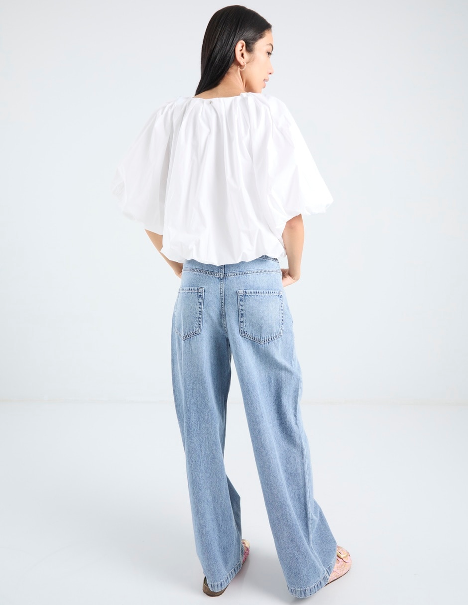 Jeans relaxed straight para mujer 6