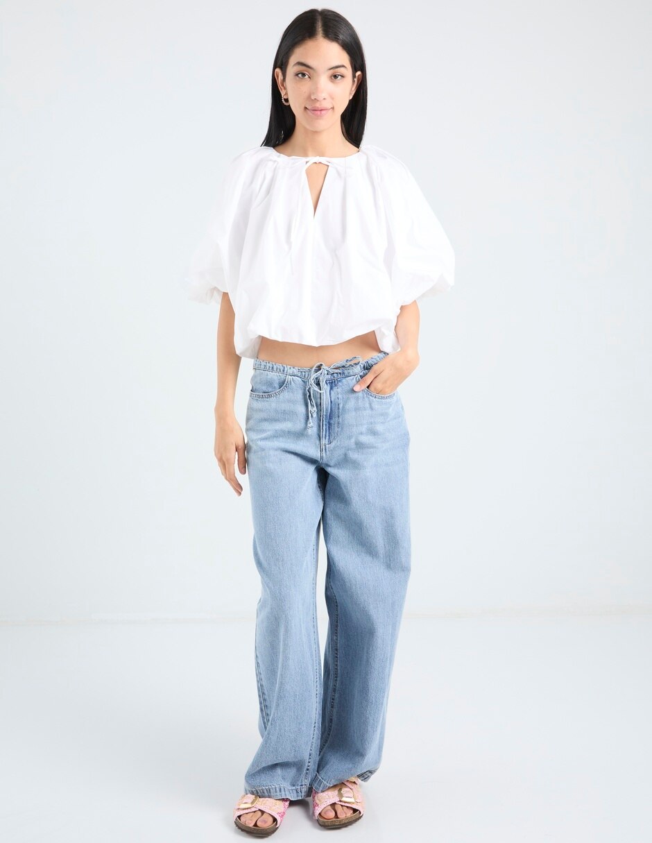 Jeans relaxed straight dkny jeans para mujer