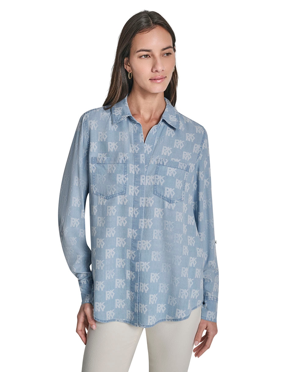 Blusa Dkny Jeans manga larga para mujer