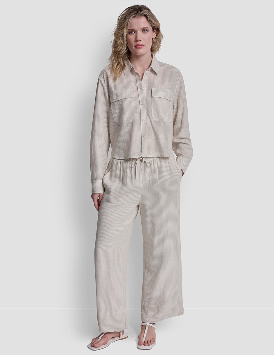 Blusa camisera manga larga para mujer 11