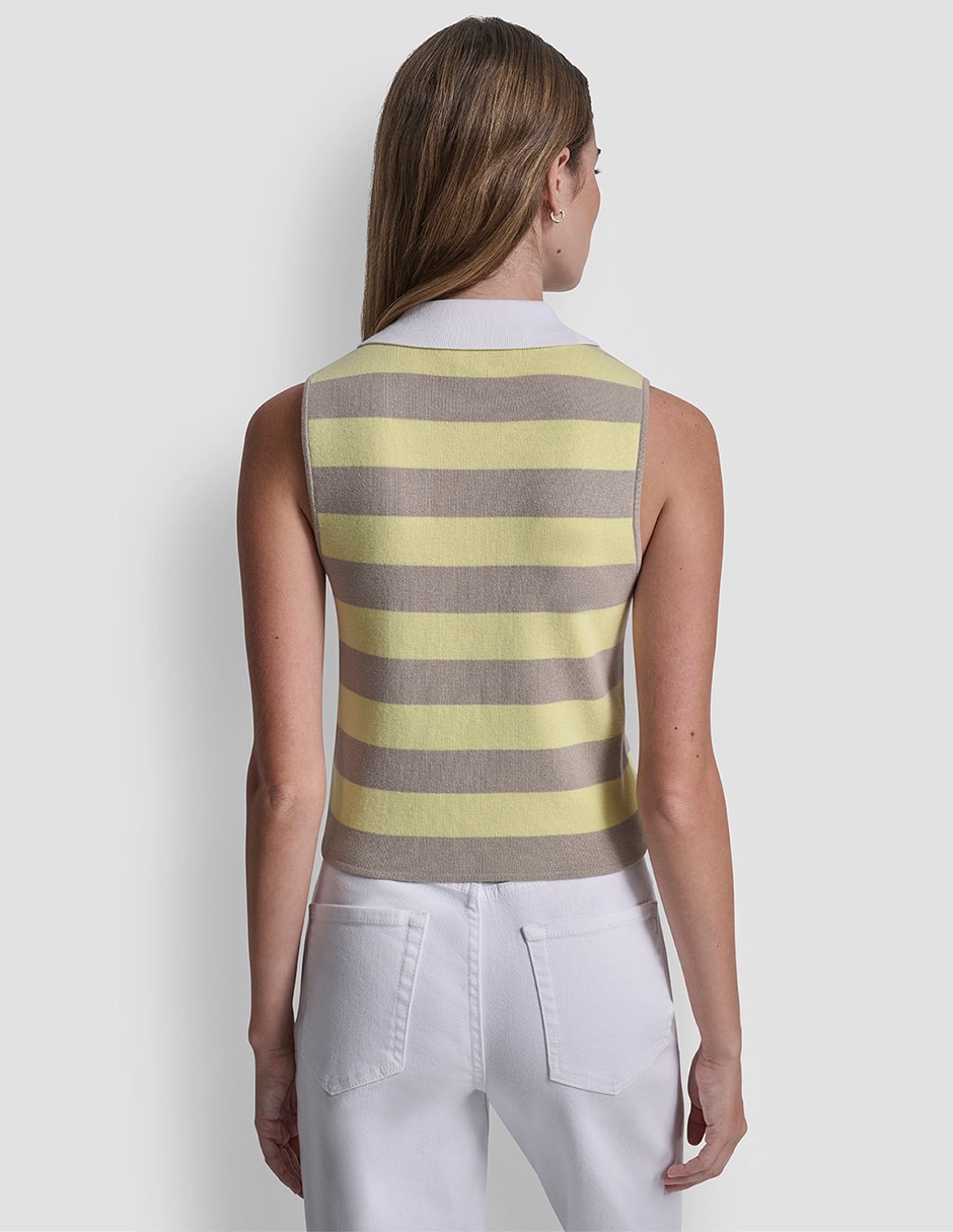 Top Dkny Jeans cuello camisero