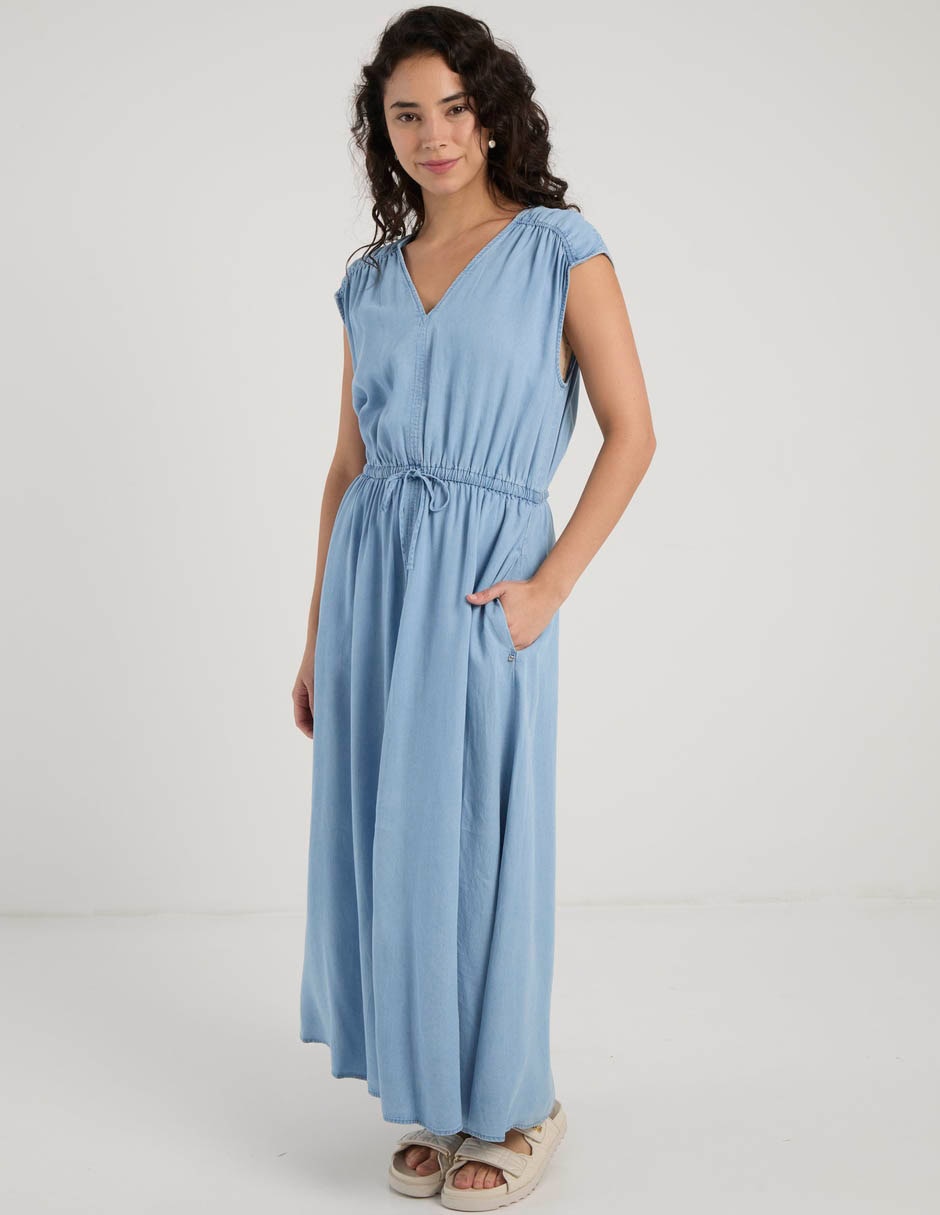 Vestido largo casual para mujer 8
