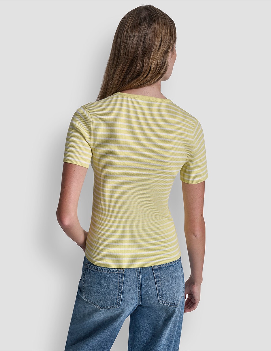 Playera manga corta Dkny Jeans cuello redondo para mujer