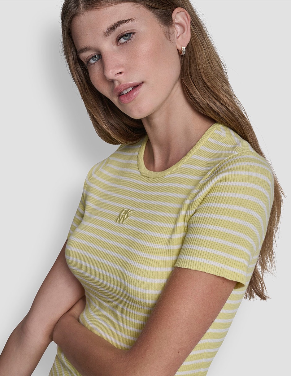 Playera manga corta Dkny Jeans cuello redondo para mujer