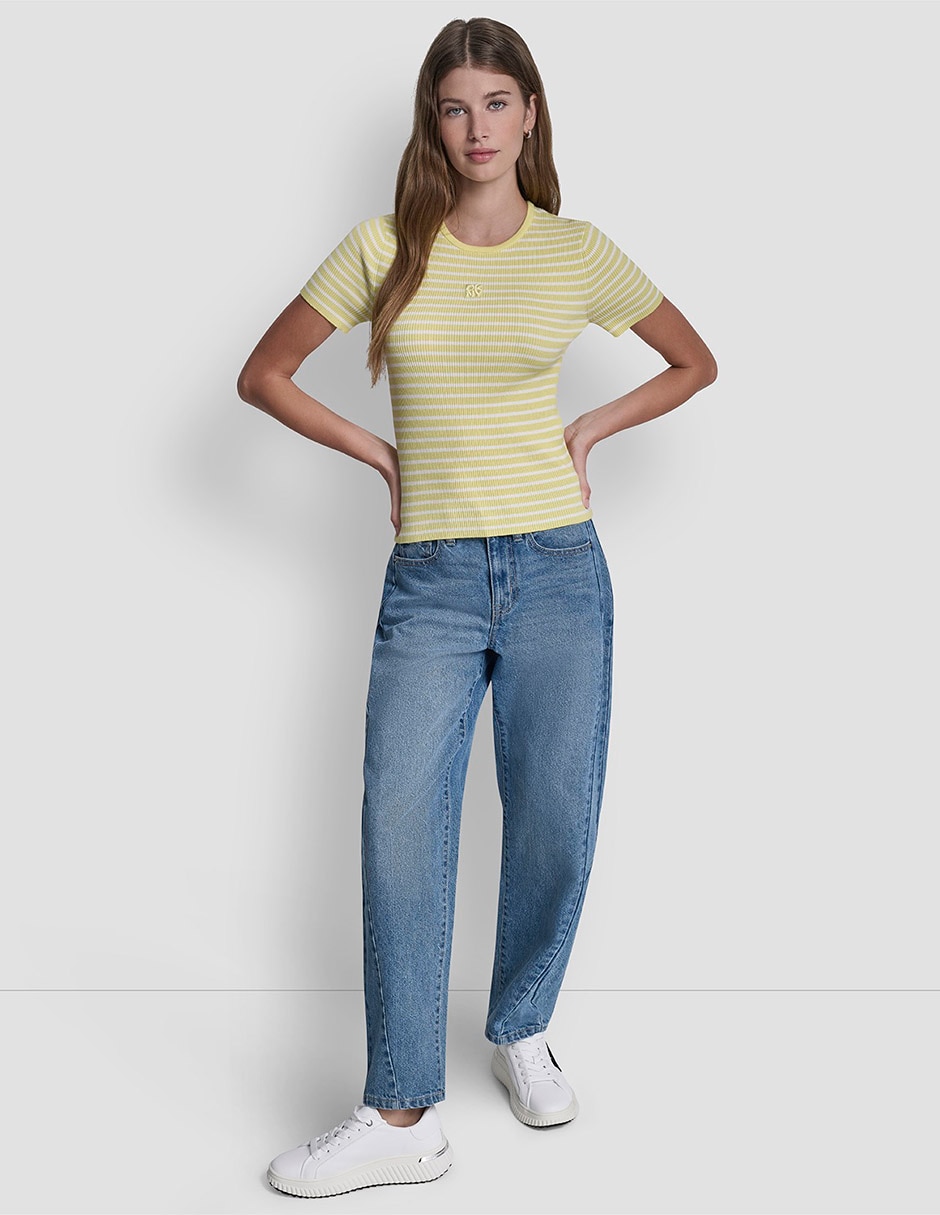 Playera manga corta Dkny Jeans cuello redondo para mujer