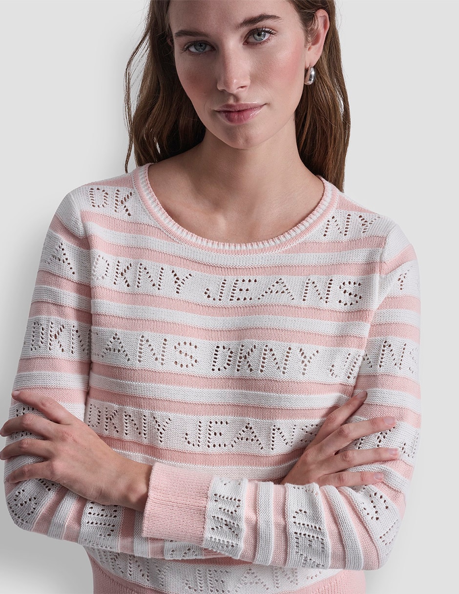 Suéter cuello redondo para mujer 4