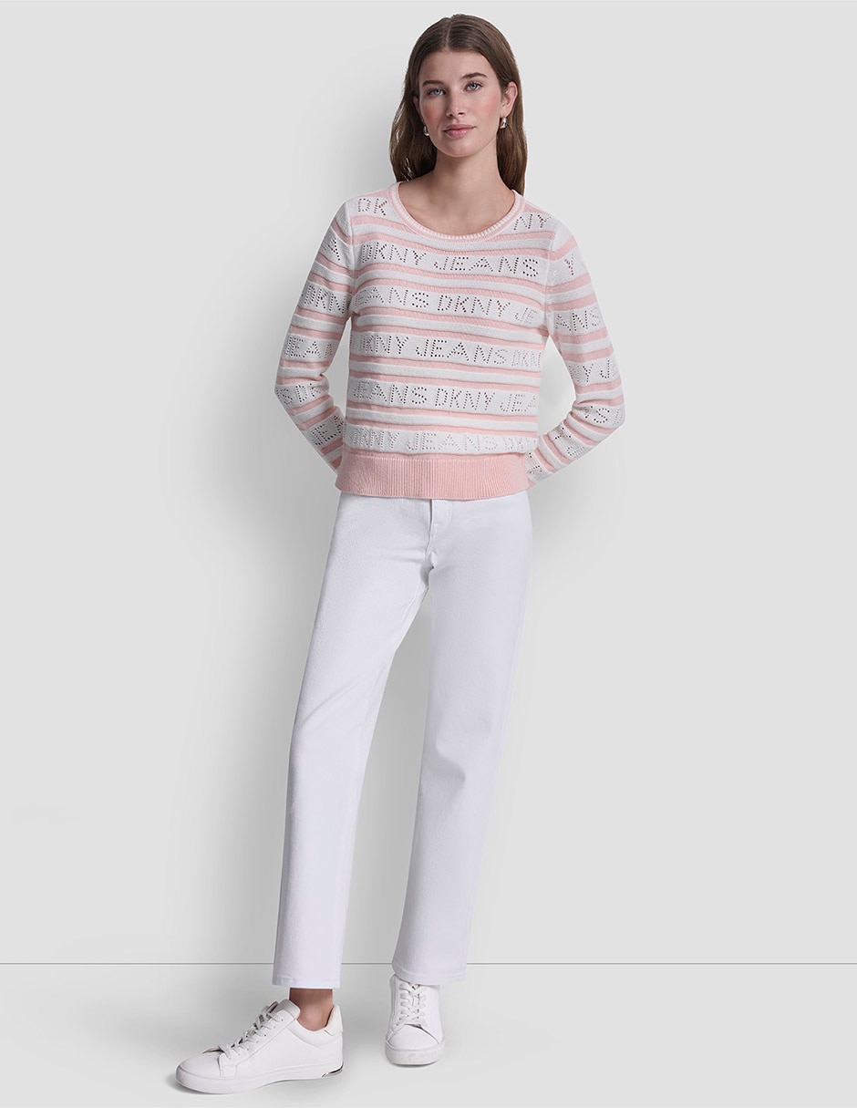 Suéter cuello redondo para mujer 2