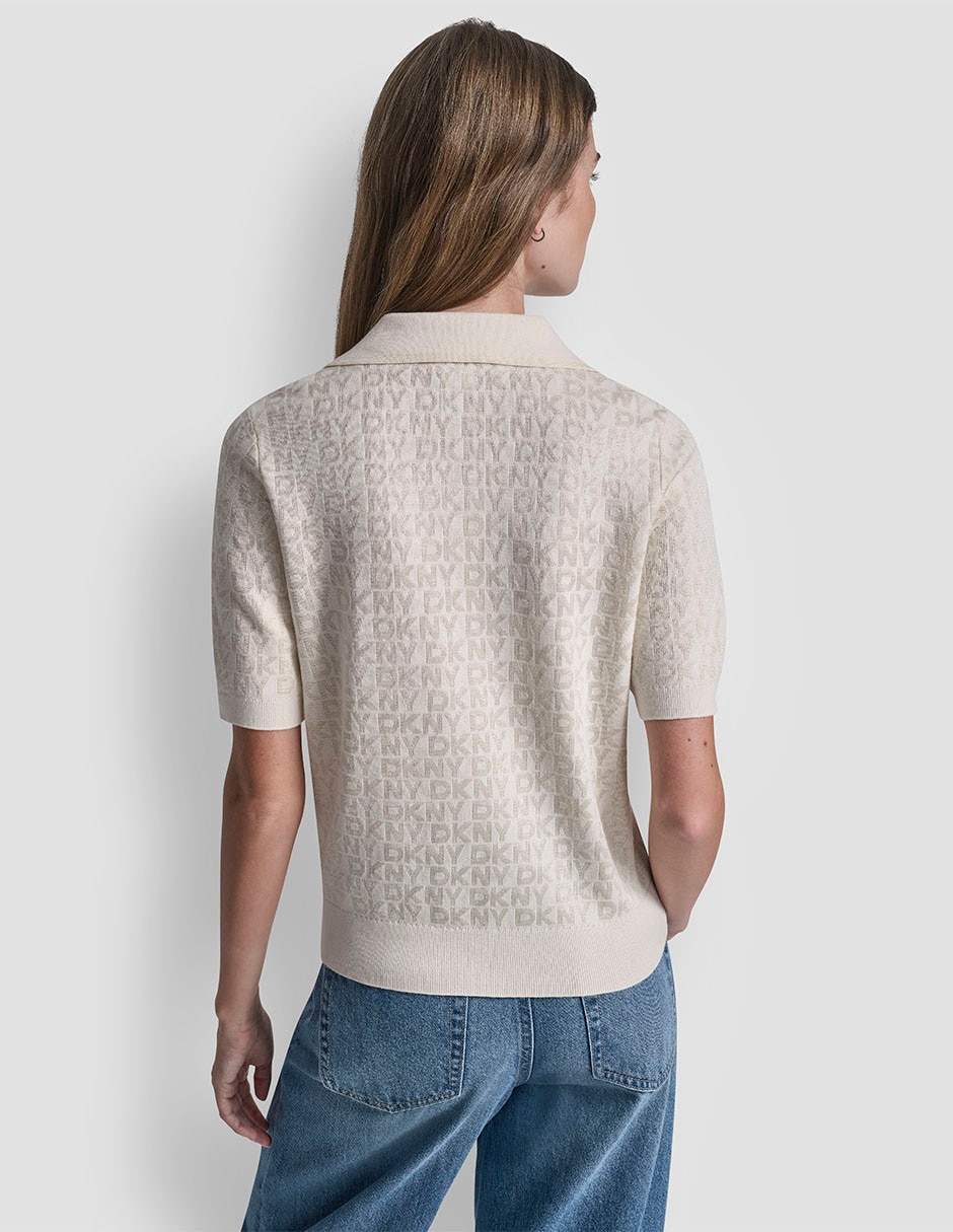 Suéter cuello V para mujer 4
