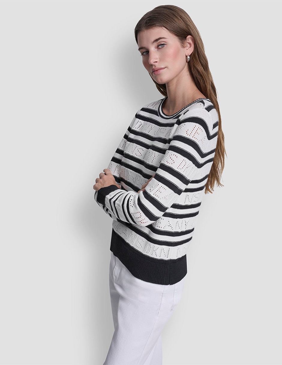 Suéter cuello redondo para mujer 2