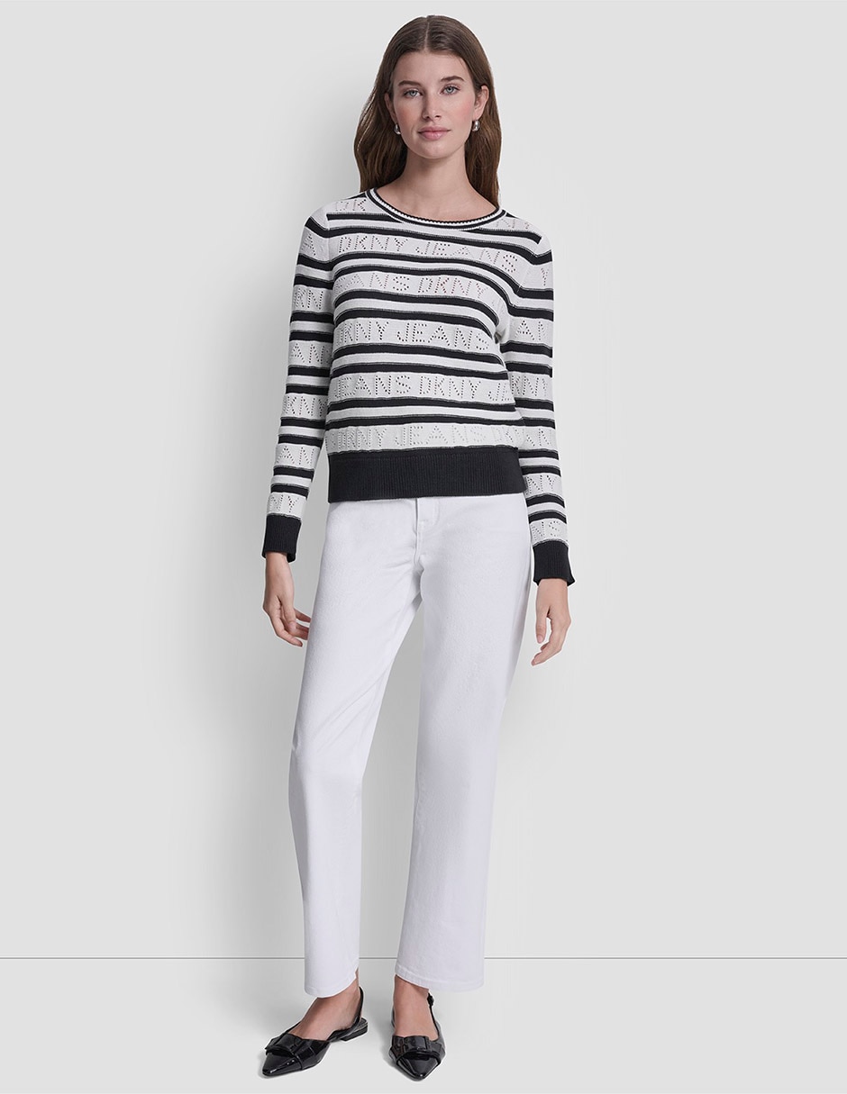 Suéter cuello redondo para mujer 6