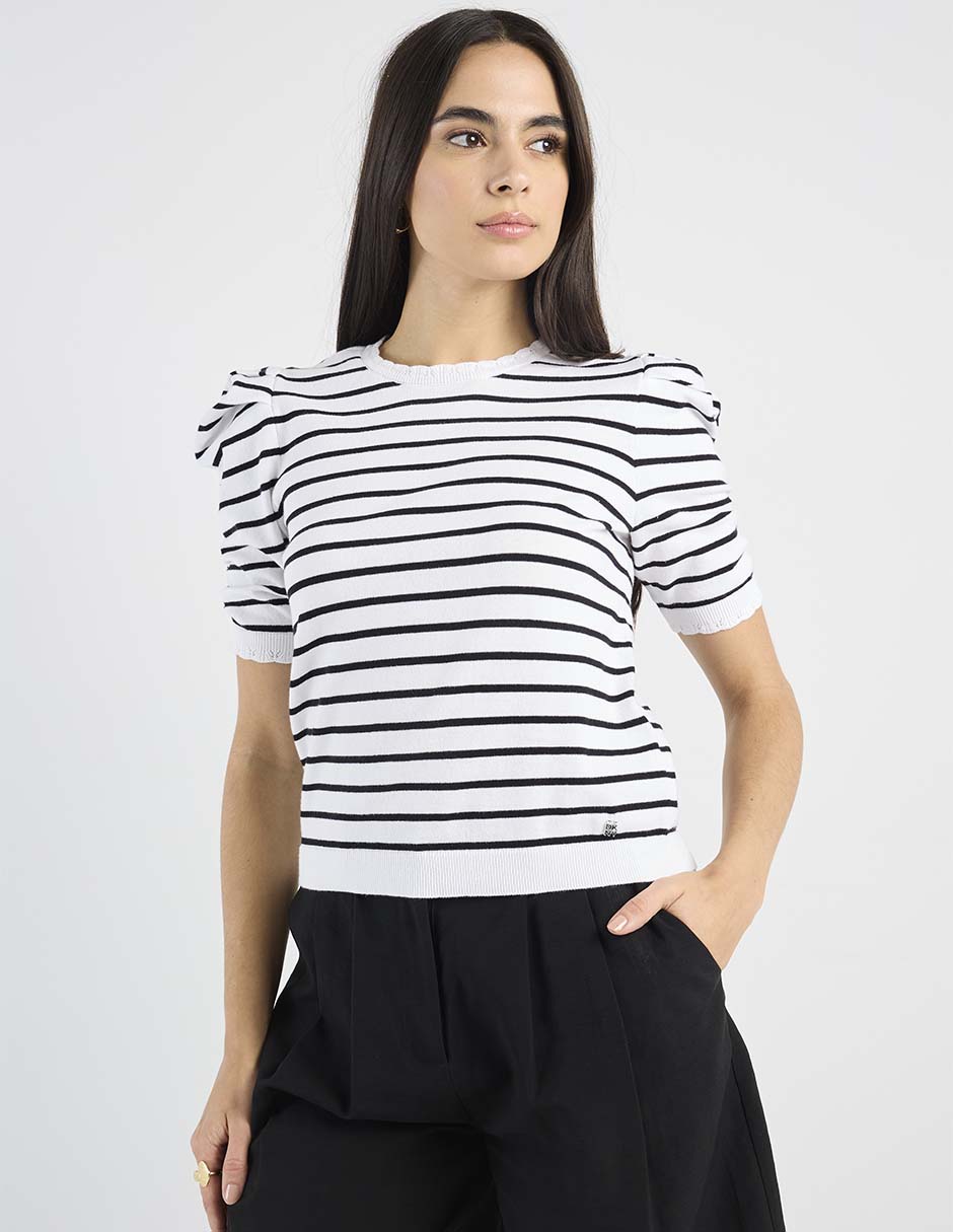 Top Dkny Jeans cuello redondo