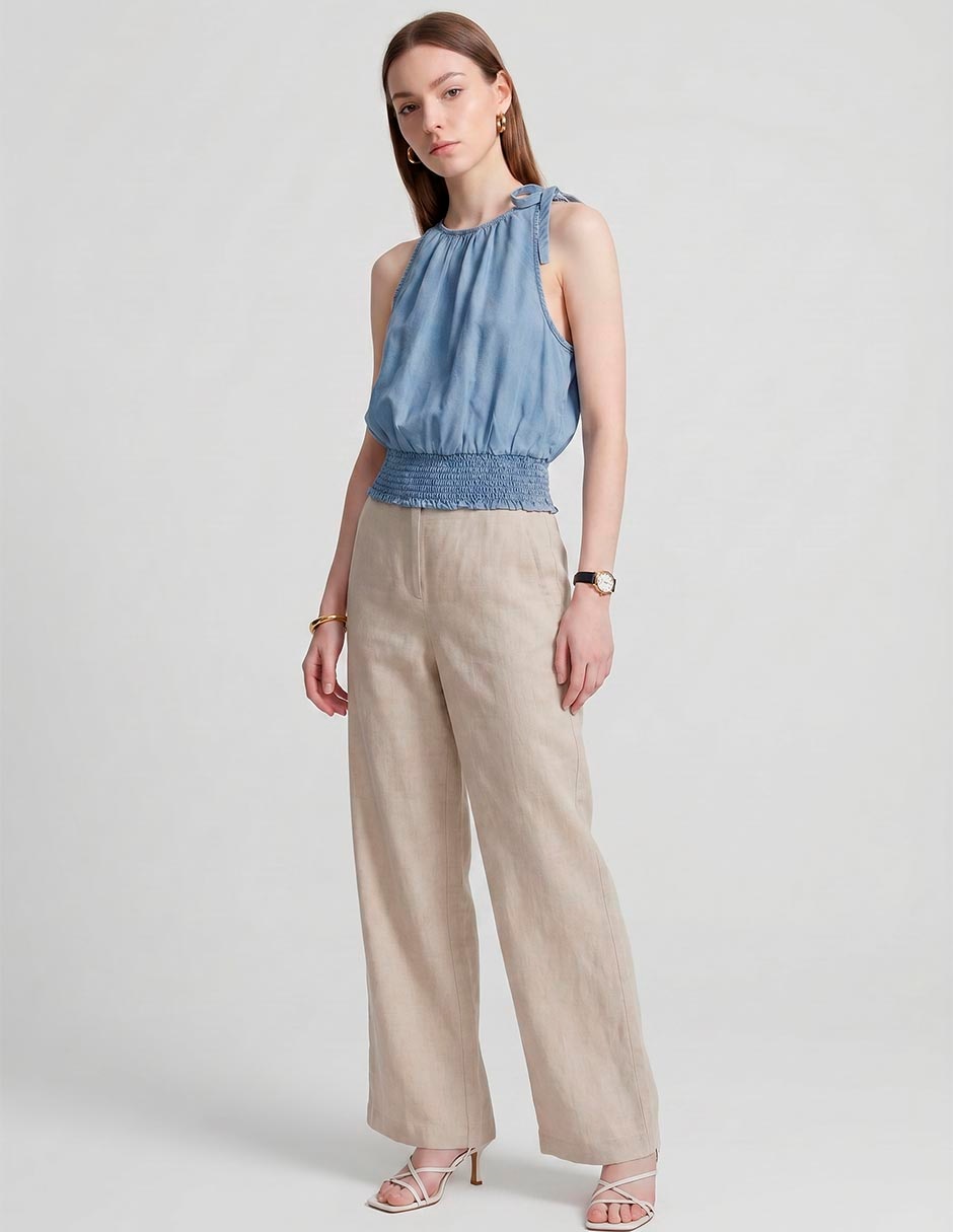 Top Cuello Redondo Escote Regular Tirante Clásico