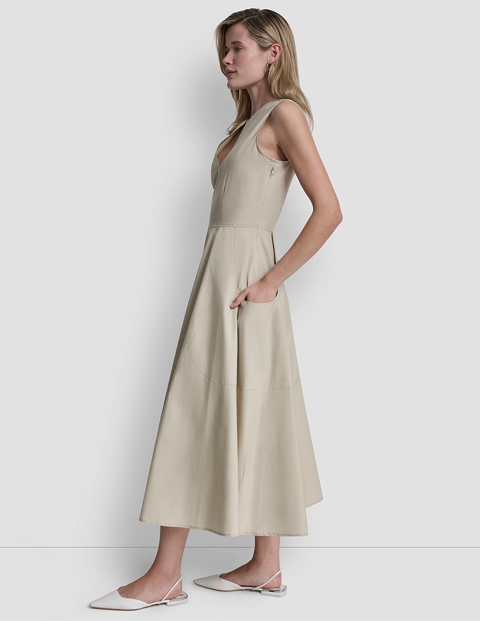 Vestido midi casual para mujer