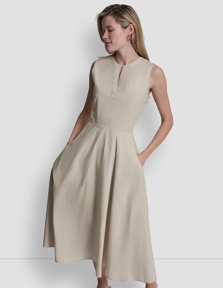 Vestido midi casual para mujer
