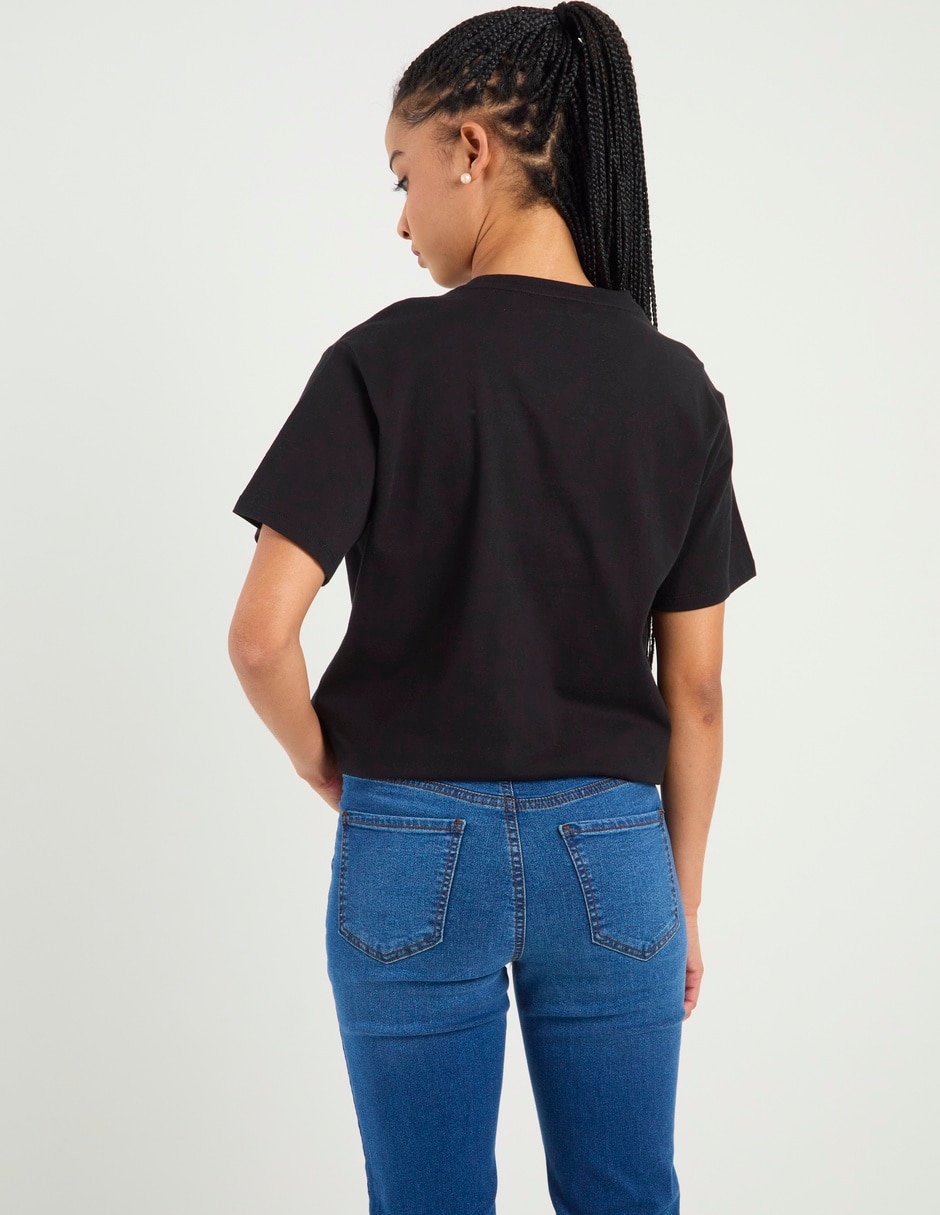 Playera manga corta cuello redondo mujer 7