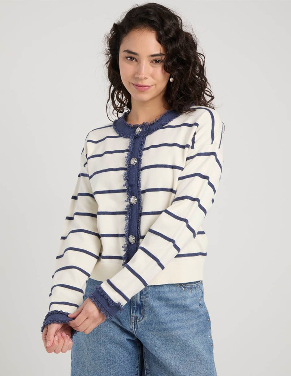 Suéter cuello redondo para mujer 5